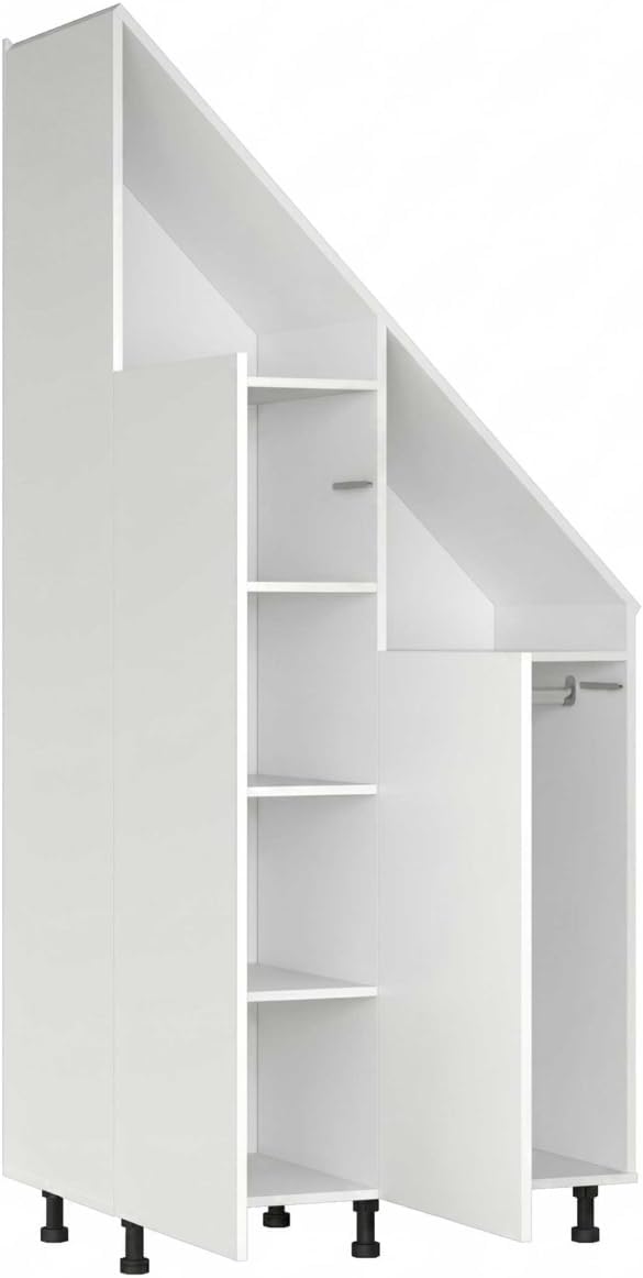 Armoire VDD, 182 cm, réglable, 90 cm, 91 cm, 47 cm, 11 cm, Blanche