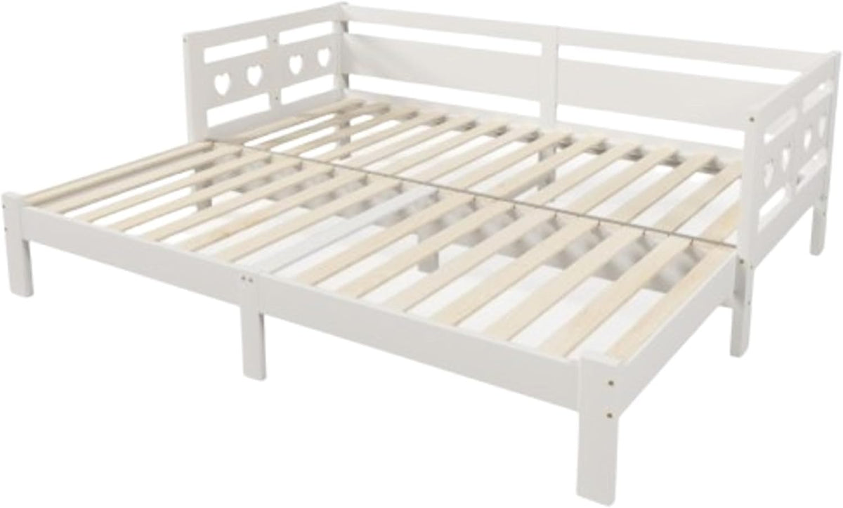 Lit, 200 cm, 187 × 196 × 66 cm, 182 × 190 cm, 90 × 200cm, 187 × 206 × 66cm, 182 × 200cm, 90 × 190cm, Blanc, LUNEX HOME