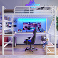 Lit, 90 × 200 cm, éclairage LED, Zepneiy, 140 × 200 cm, Blanc, portable