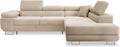 Canapé INTENSE DECO, 125 × 193 cm, réglable, 70cm, 275cm, 202cm, 85cm, 56cm, 44cm, 9cm, 138cm, 31cm, 30kg, 25kg
