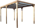 Habrita Foresta Abri de jardin, 7 × 8 cm, Pergola fabriquée en bois massif traité, 502 × 300 cm, 82 cm, 239 cm, 223 cm, 280 cm