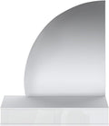 Coiffeuse, 100, 2 × 42, 2 × 111, 5 cm, éclairage LED, Vente-unique, Dimensions 100, 2 × 42, 2 × 111, 5 cm, Gain de Place Design et élégant, 2 tiroirs