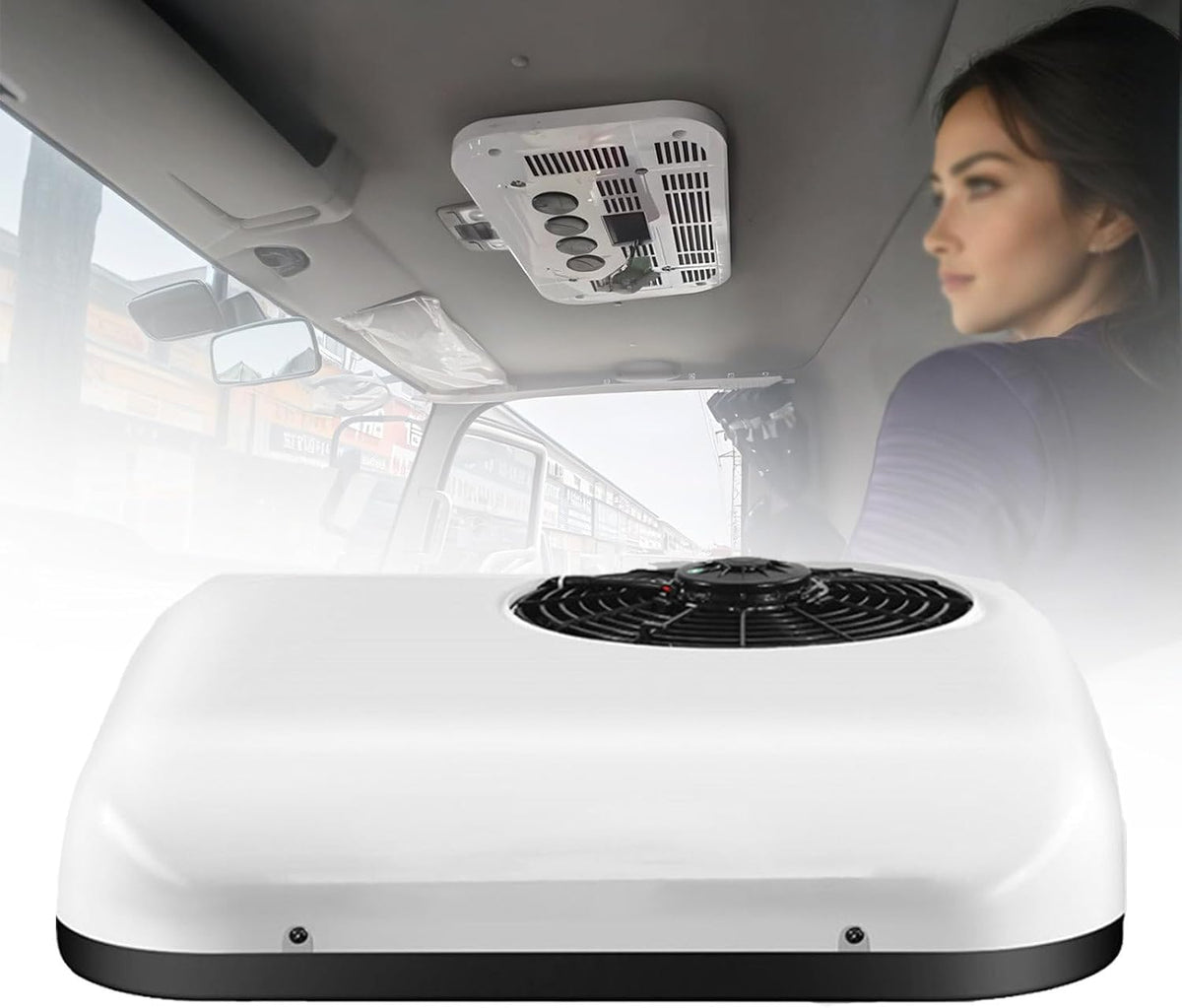 Climatiseur GIZMIT, télécommande, 12 V, pour caravanes, 24 V, 2 600 W, 20 dB, 12 V/24 V, 12V, avec Technologie Double onduleur