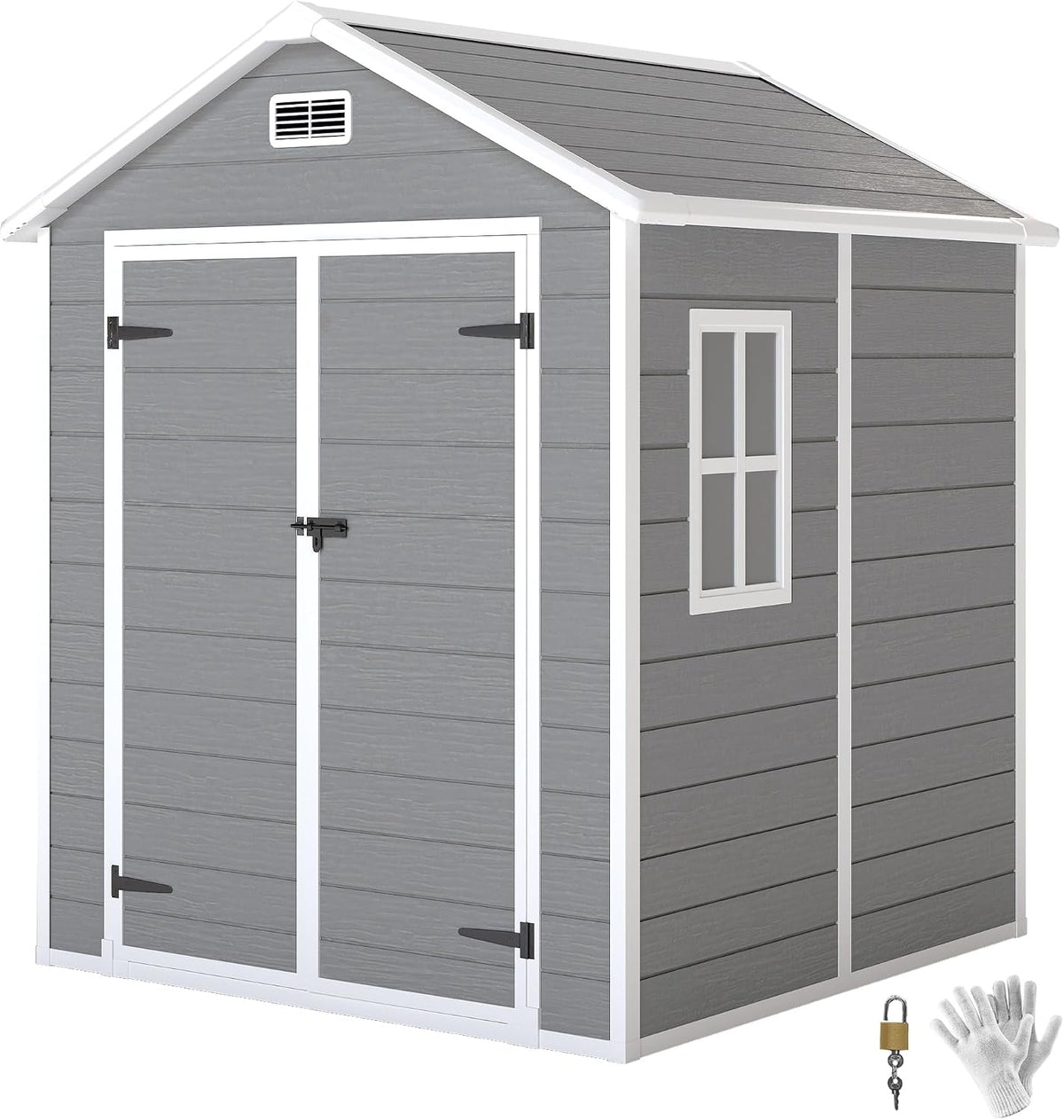 Abri de jardin, 182 × 151 × 219 cm, Outsunny, 12 mm, 162L, 131l, 182L, 151l, 38, 5l