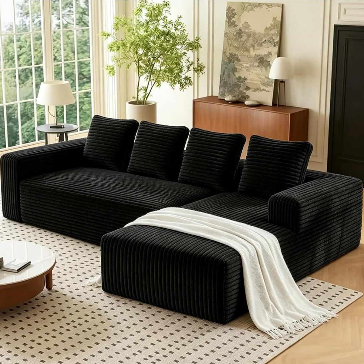 Canapé, pour Salon et Appartement, sans Montage, luckdect, Méridienne à Droite