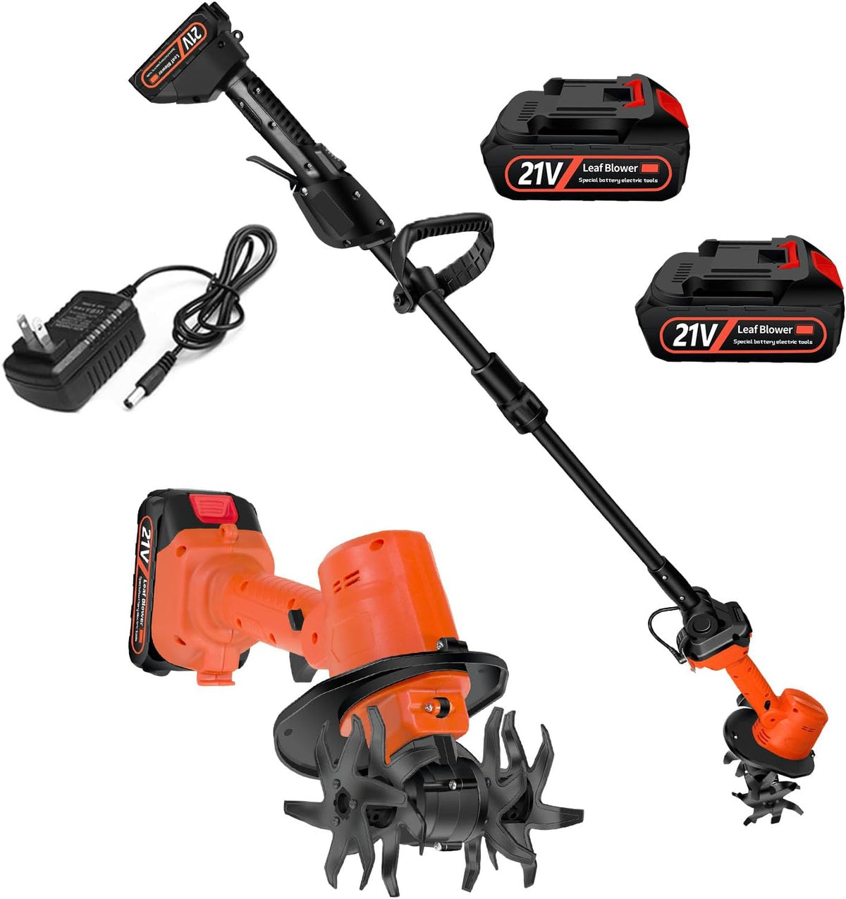 Motoculteur, Motobineuse Électrique sans Fil, 10 cm, LNXGJJ, 235 tr/min, 21 V, 21V, 21V Mini Bineuse Électrique, portable