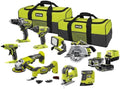 Perceuse-visseuse, éclairage LED, 115 mm, RYOBI, 5, 0 Ah, 2, 0 Ah, 5.0Ah, 2.0Ah, 2 batteries et chargeur., lampe LED, visseuse à chocs, scie sauteuse