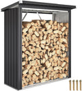 Range-bûche, 150 × 66, 5 × 150cm, Outsunny, 150l