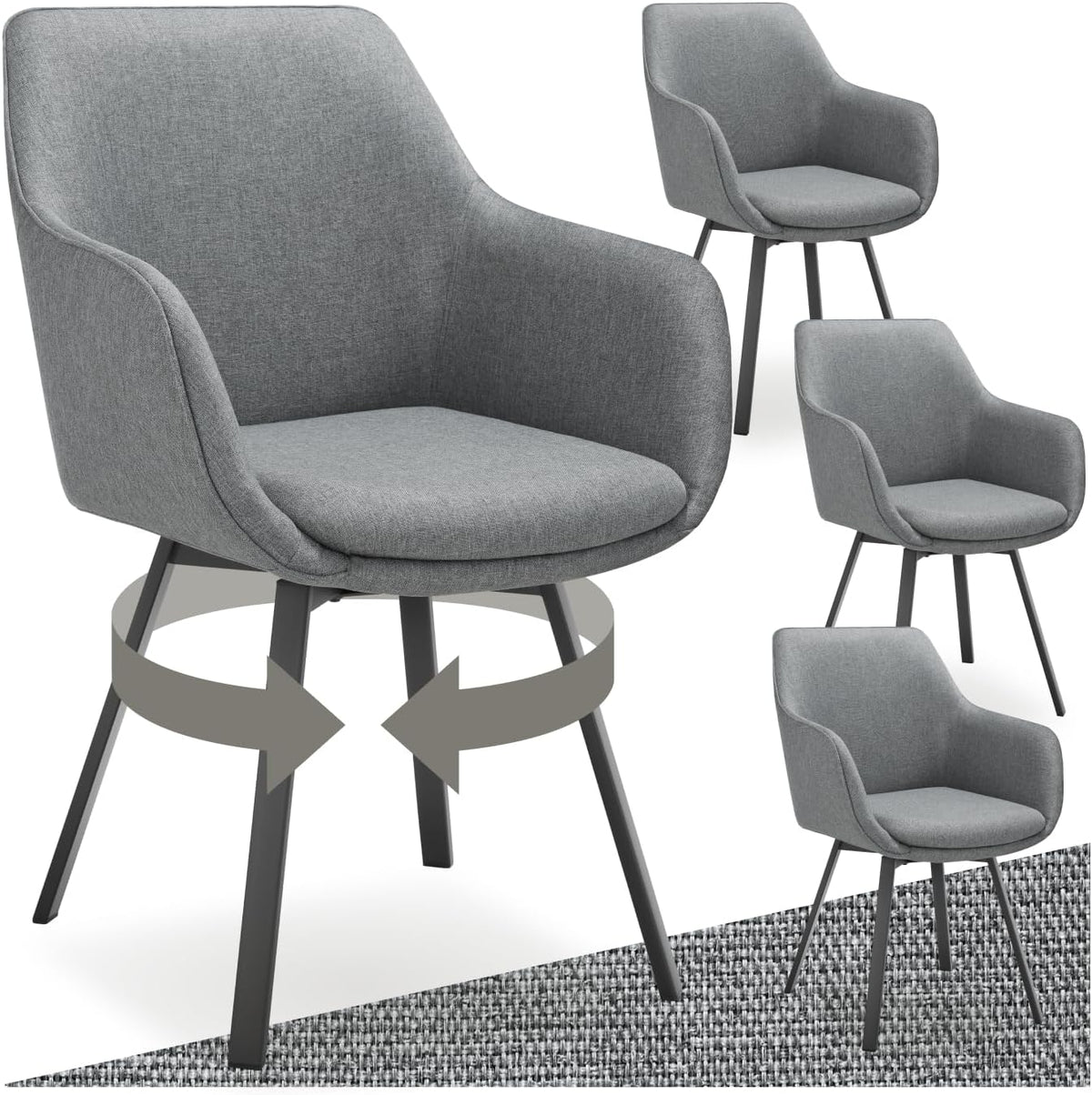 tectake Chaise, cuisine, chambre, coiffeuse, salon