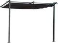 Tonnelle, 60 × 60 mm, Pergola adossée avec Toit rétractable, Habitat et Jardin, 6 × 6 cm, 295 × 290 × 220 cm, 0.9 cm, 3 × 3 m