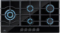 KLARSTEIN Plaque de cuisson, 11100W, Cuisiniere Gaziniere avec Brûleurs en Acier Inoxydable, 5 Brûleurs, 11, 1 kW, encastrable, verre
