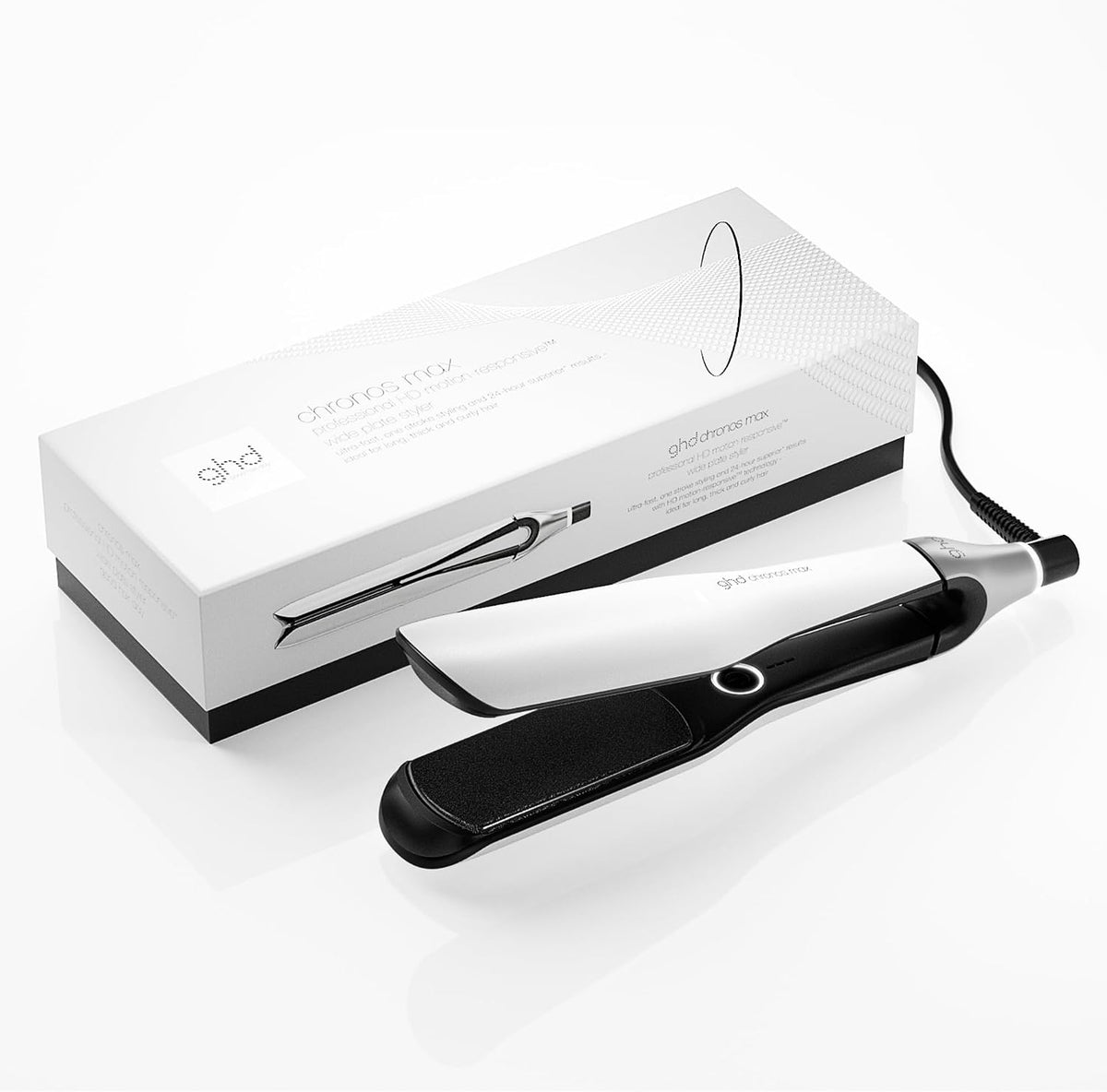 Plat Fer à lisser, portable, ghd, Lisseur cheveux ghd Chronos Max, 185°C