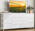Meuble TV, 160 cm, 160cm Commode de Chambre à Coucher 14 Tiroirs en Tissu, télécommande, Garvee, 35 cm, 75 cm, 75 pouces, Téléviseur