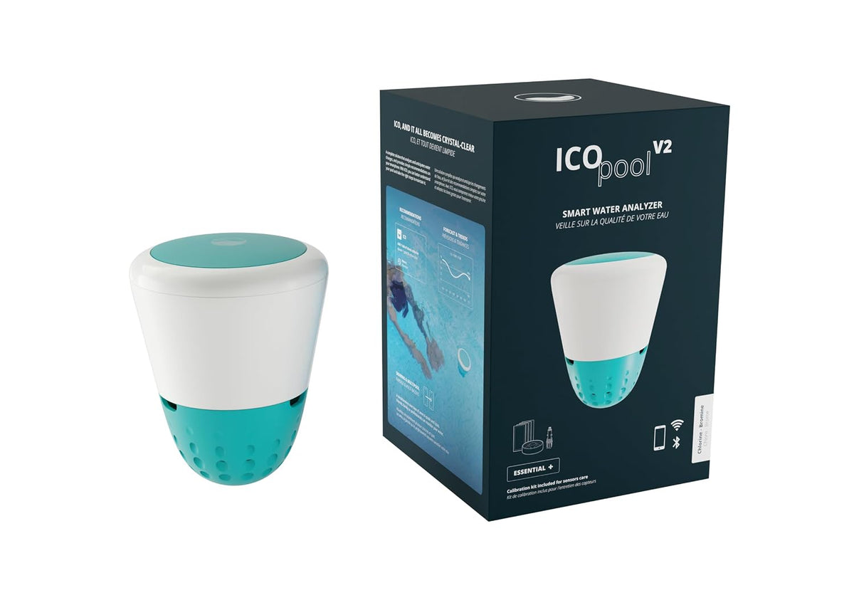 Produit de mesure, Wi-Fi, ICO Pool V2 Essential+ Chlore Brome, ondilo, Bluetooth, Analyseur d'eau connecté