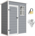 Outsunny Abri de jardin, 193H, 151L, 92l, 133l, 2Porte