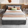 Lit, 207, 5 × 186 × 95 cm, Sapgaks, 3 cm, 2 tiroirs, Gris